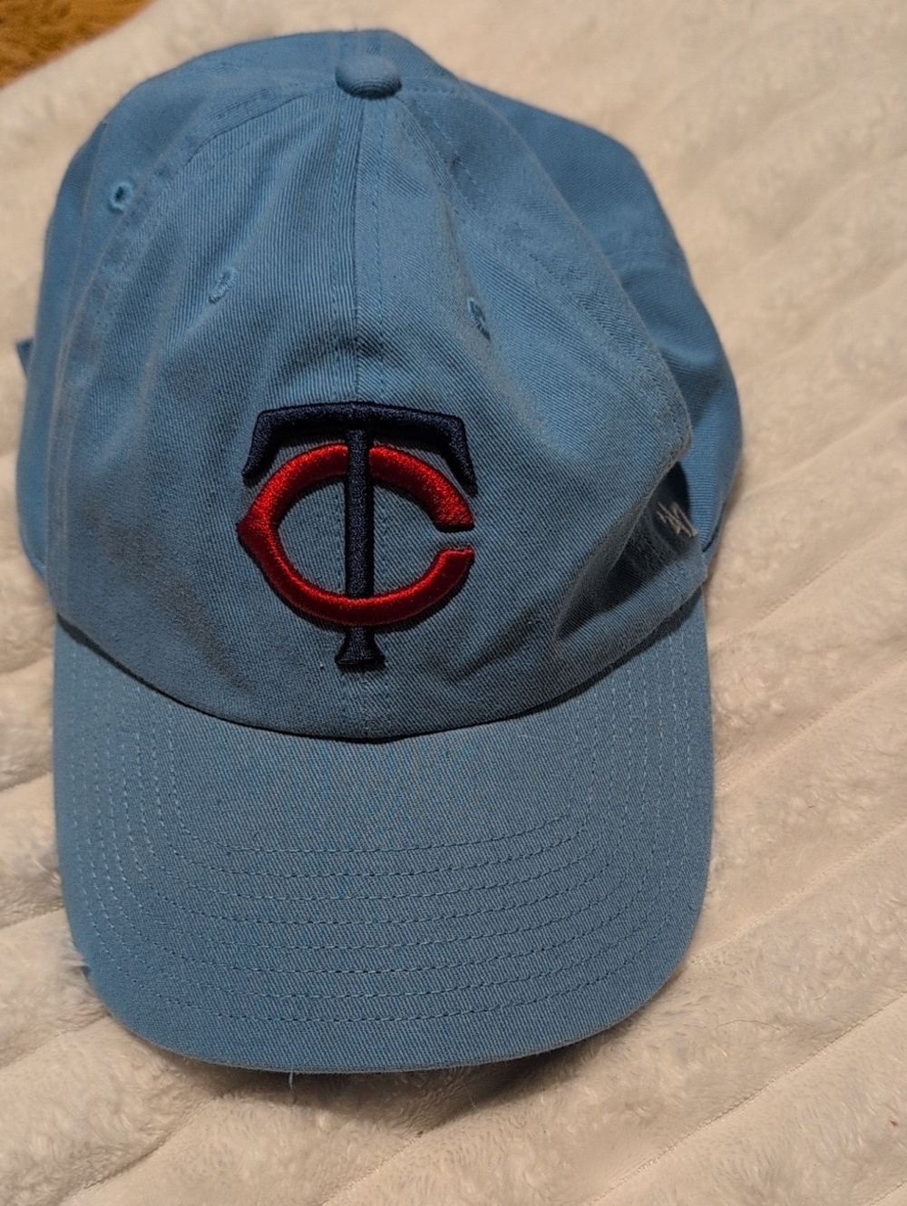 47 Brand Light Blue Cap with Red & Navy Accent